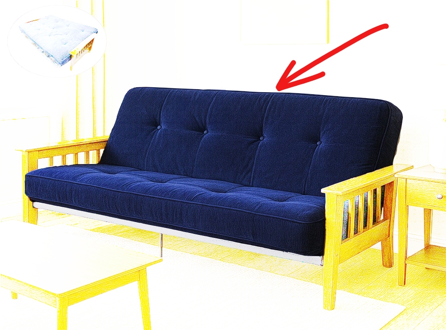 6.5" Futon